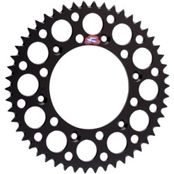 RENTHAL REAR SPROCKET MX ULTRALIGHT GROOVED BLK 51T (150U-520-51GBBK)