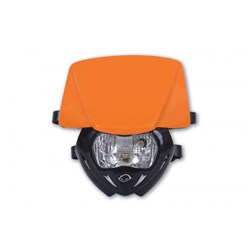 /UFO PANTHER HEADLIGHT BASE BLK / ORG 98-19 UPPER