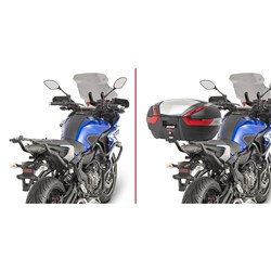 GIVI SPECIFIC REAR RACK - YAMAHA MT-07 TRACER 16-23 (NEEDS PLATE)
