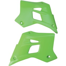UFO KAWASAKI RADIATOR SHROUDS KDX200 95-03 GRN