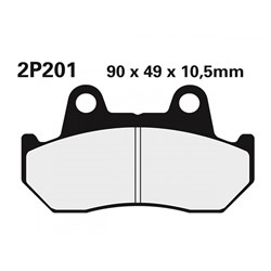 NISSIN BRAKE PADS 2P-201 NS (FA69/2 / FA69/3 / FDB244 / DP105) # [ONC01] #