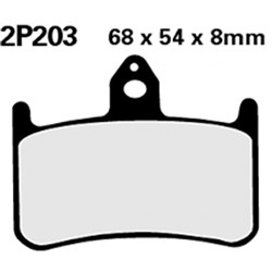 NISSIN BRAKE PADS 2P-203 NS (FA144 / FA187 / FDB533 / DP112) # [ONC01] #