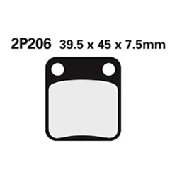 NISSIN BRAKE PADS 2P-206 GS H.D. (FA54 / FDB250 / DP107) # [ONC01] #