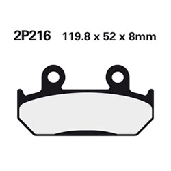 NISSIN BRAKE PADS 2P-216 NS (FA121 / FA203 / FDB462 / DP110) # [ONC01] #