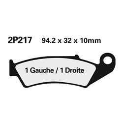 NISSIN BRAKE PADS 2P-217 NS/SS 2P-215 (FA125 / FDB338 / DP814) # [ONC01] #