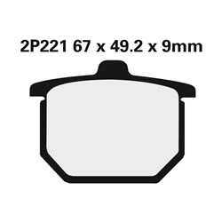 NISSIN BRAKE PADS 2P-221 NS ( FA31 / FDB182 / DP101) # [ONC01] #
