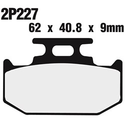 NISSIN BRAKE PADS 2P-227 GS H.D. (FA152 / FDB659 / DP315) # [ONC01] #