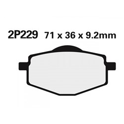 NISSIN BRAKE PADS 2P-229 NS (FA101 / FDB33 / DP406) # [ONC01] #