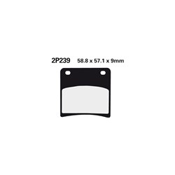 NISSIN BRAKE PADS 2P-239 NS/SS (FA146 / FDB569 / DP212) # [ONC01] #