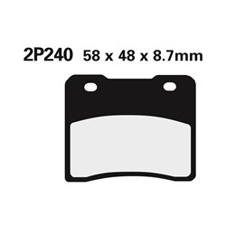 NISSIN BRAKE PADS 2P-240 SS (FA102 / FDB390 ) # [ONC01] #