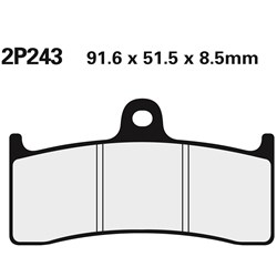NISSIN BRAKE PADS 2P243 ST SINT (FA424 / FDB2036 / RDP324) # [ONC01] #