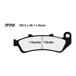 NISSIN BRAKE PADS 2P-258 ST SINT (FA189 / FDB2002 / DP122) # [ONC01] #