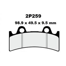 NISSIN BRAKE PADS 2P-259 NS/SS (FA190 / FDB864 / SDP416) # [ONC01] #