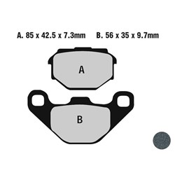 NISSIN BRAKE PADS 2P-263 SS (FA173 / FDB828 / DP310) # [ONC01] #