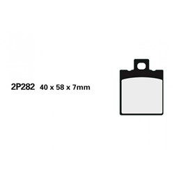 NISSIN BRAKE PADS 2P-282 NS (FA47 / FDB207 / DP601) # [ONC01] #