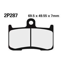 NISSIN BRAKE PADS 2P-287 ST SINT ( FA347 / FDB2158 / DP922) [ONC01] #