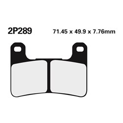 NISSIN BRAKE PADS 2P-289 ST SINT (FA379 / FDB2178 / DP947) [ONC01] #