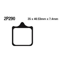 NISSIN BRAKE PADS 2P-290 ST SINT (FA322 / FDB2120 / DP638) # [ONC01] #