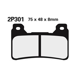 NISSIN BRAKE PADS 2P-301 ST SINT (FA390 / FDB2181 / DP950) [ONC01] #