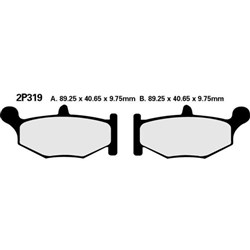 NISSIN BRAKE PADS 2P-319 NS (FA419 / DP963) # [ONC01] #