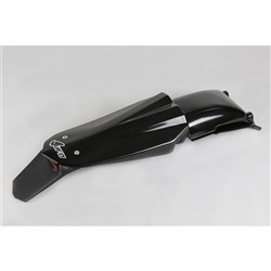 UFO HUSQVARNA REAR FENDER WITH STOP AND T/LIGHT CR/WR 05-13/TC/TE 05-07 BLK