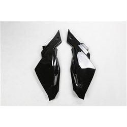 UFO HUSQVARNA SIDE PANELS CR/WR125 09-13 BLK [ONC01] #