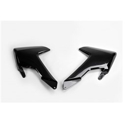 UFO HUSQVARNA RADIATOR SHROUDS TC/FC 16-18 TE/FE 17-18 NO TC250-16 BLK [ONC01] #