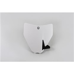 UFO HUSQVARNA FRONT NO. PLATE TC85 18 (WHT)