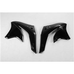 UFO KAWASAKI RADIATOR SHROUDS KX450F 06-07 BLK [ONC01] #
