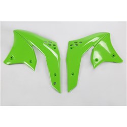 /UFO KAWASAKI RADIATOR SHROUDS KX250F 2008 GRN