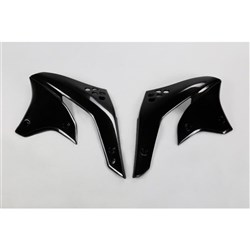 UFO KAWASAKI RADIATOR SHROUDS KX450F 2008 BLK [ONC01] #