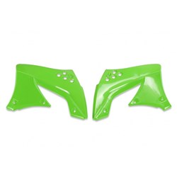 UFO KAWASAKI RADIATOR SHROUDS KX450F 09 GRN # [ONC01]