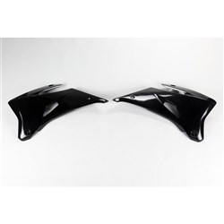 UFO YAMAHA RADIATOR SHROUDS YZF250/450 06-09 BLK [ONC01] #