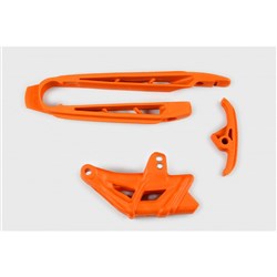 UFO KTM KIT CHAIN GUIDE/SWINGARM SLIDER SX/SXF 07-10/EXCF 08-11 (ORG 98-18)