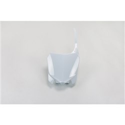 UFO HONDA FRONT NO. PLATE CRF250R 14-17/CRF450R 13-16 WHT