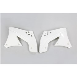 UFO KAWASAKI RADIATOR SHROUDS KX250F 10-11 WHT [ONC01] #