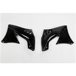 UFO KAWASAKI RADIATOR SHROUDS KX450F 10-11 WHT (041/047) [ONC01] #