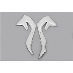 /UFO KAWASAKI RADIATOR SHROUDS KX250F 21-22/KX450F 19-22 WHT