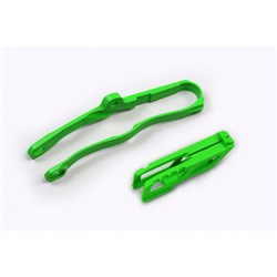 UFO KAWASAKI KIT CHAIN GUIDE/SWINARM SLIDER KXF250 17-26 KXF450 16-26 GRN