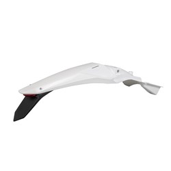 UFO KAWASAKI REAR FENDER W/LED KX250F 25 / KX450F 24-26 WHT