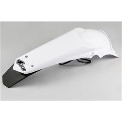 UFO YAMAHA REAR FENDER WITH LED T/LIGHT WR450F 12-15 WHT [ONC01] #