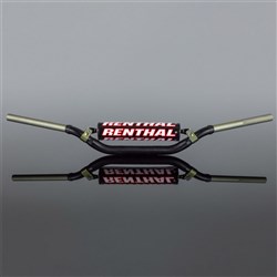RENTHAL TWINWALL H/BAR YAM YZ 07-23 / YZF 07-17 (602 BEND) BLK W/BAR PAD (990-01-BK-07-185)