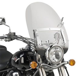 GIVI WINDSCREEN ONLY TRANSPARENT SHADED - KAWASAKI VN800 CLASSIC 96-02 / 900 CLASSIC 06-17 / 900 CUSTOM 06-17 (NEEDS FITTING KIT AS126A2)  [ONC01] #