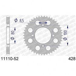 AFAM A52 428 HONDA XR100 [ONC01] #