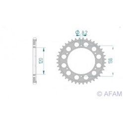 AFAM 520 A43 HONDA VFR400R 90-93  [ONC01] #