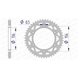 AFAM A49 520 ALL HUSKY 90-13 RED  [ONC01] #