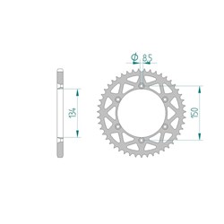 AFAM A50 520 PR-1 KAW/SUZ S/C BLK  [ONC01] #