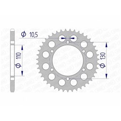 AFAM A43 520 KAWASAKI NINJA 300  [ONC01] #
