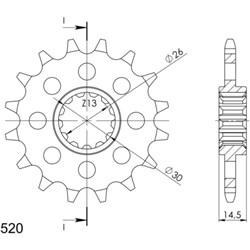 AFAM 16T RC45 94-96 520 CONV  [ONC01] #