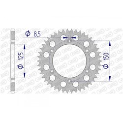 AFAM A50 520 PR-1 KTM SC ORANGE  [ONC01] #